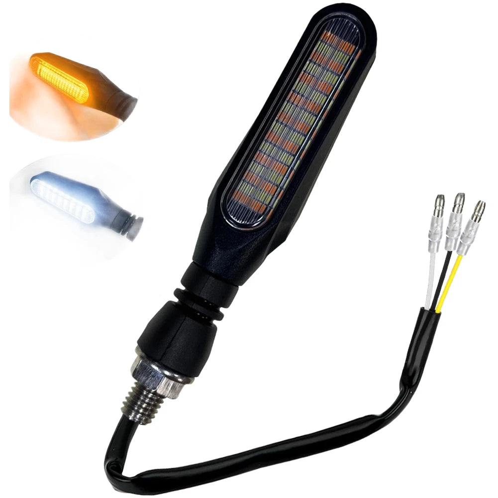 36 LED Sequential Turn Signal Tail Lights for Motorcycle (E24 Certified)