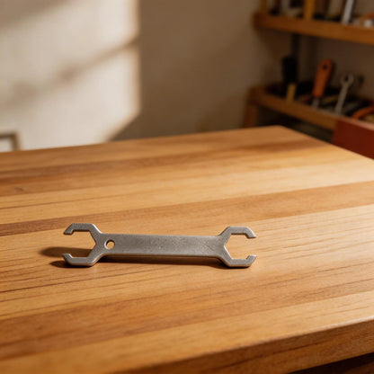Dual Ended Wrench for Underfloor Heating Valve Repairs