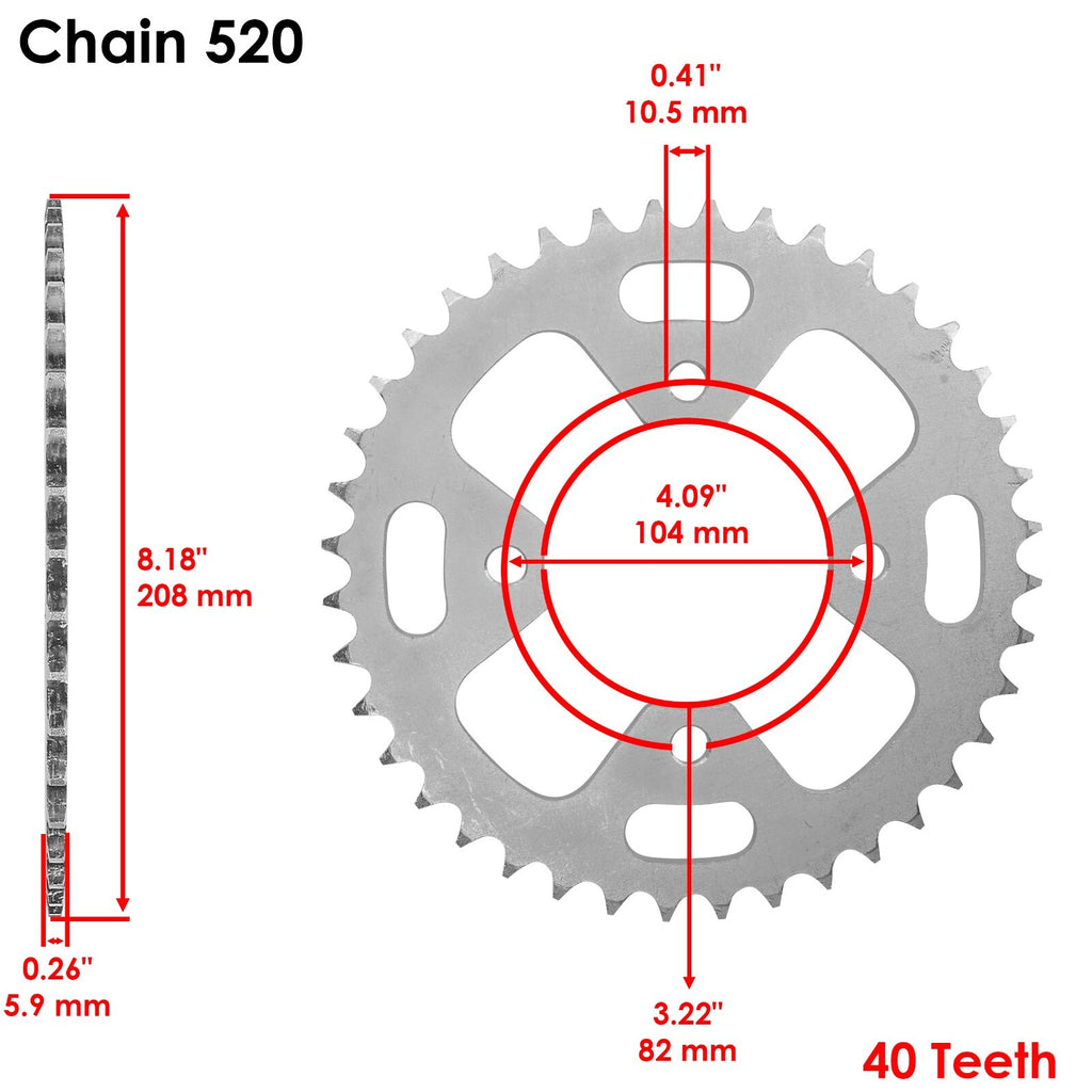 Drive Chain And Sprocket Kit Replacement for Honda ATC350X (1985–1986)