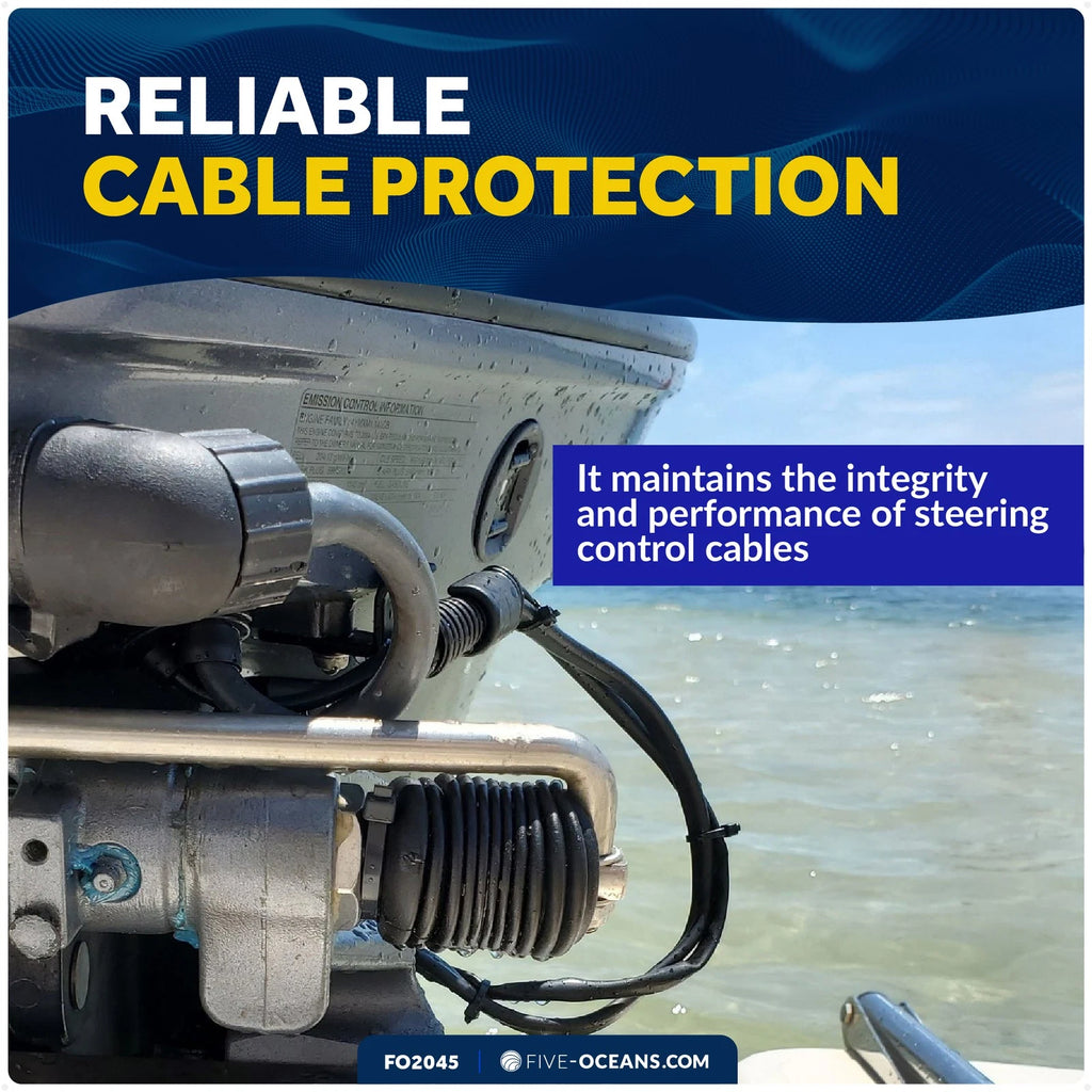 Steering Cable Boot for Five Oceans FO2045 (8 inches)