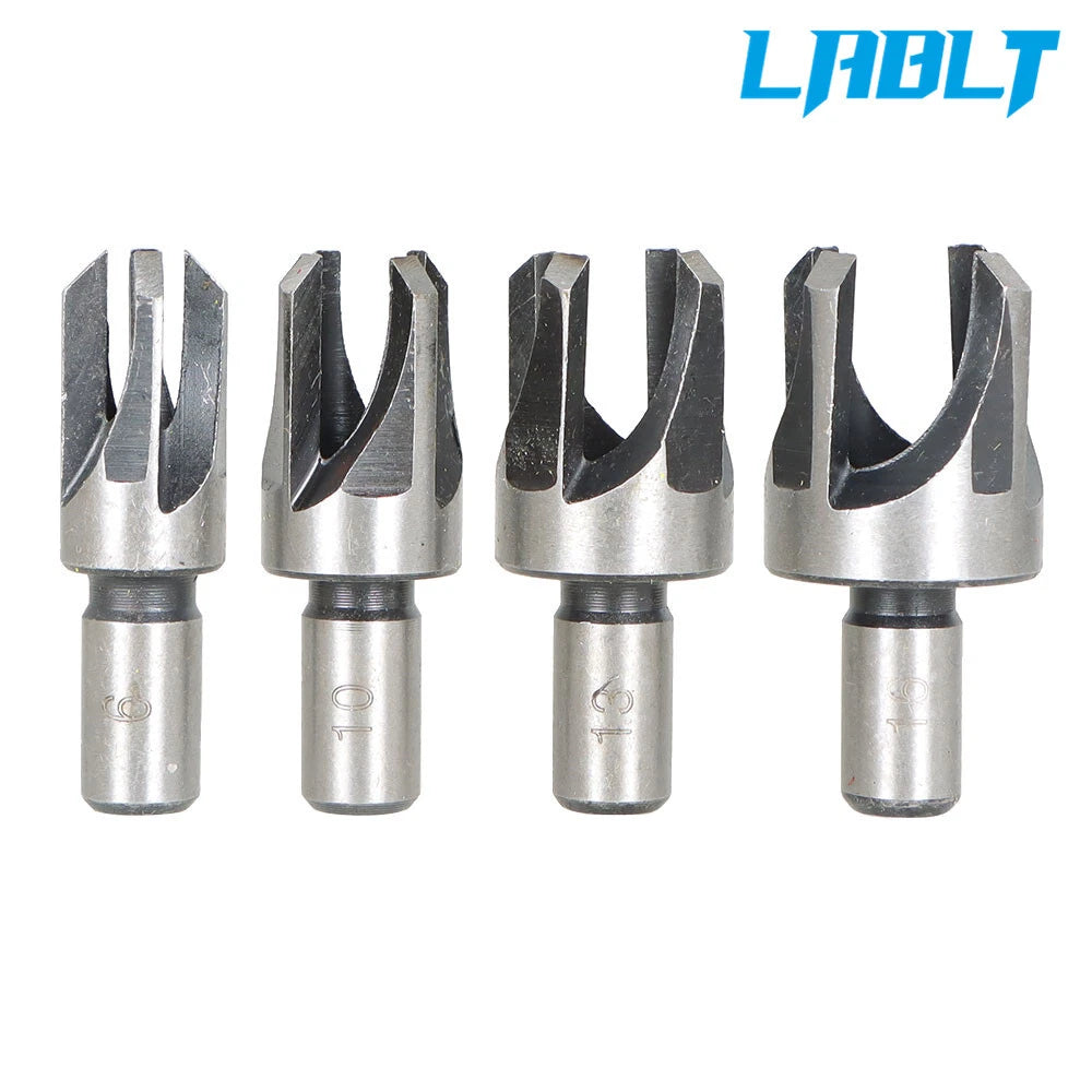 8Pcs Carbon Steel Drill Bit Set for Wood Plug Dowel Maker
