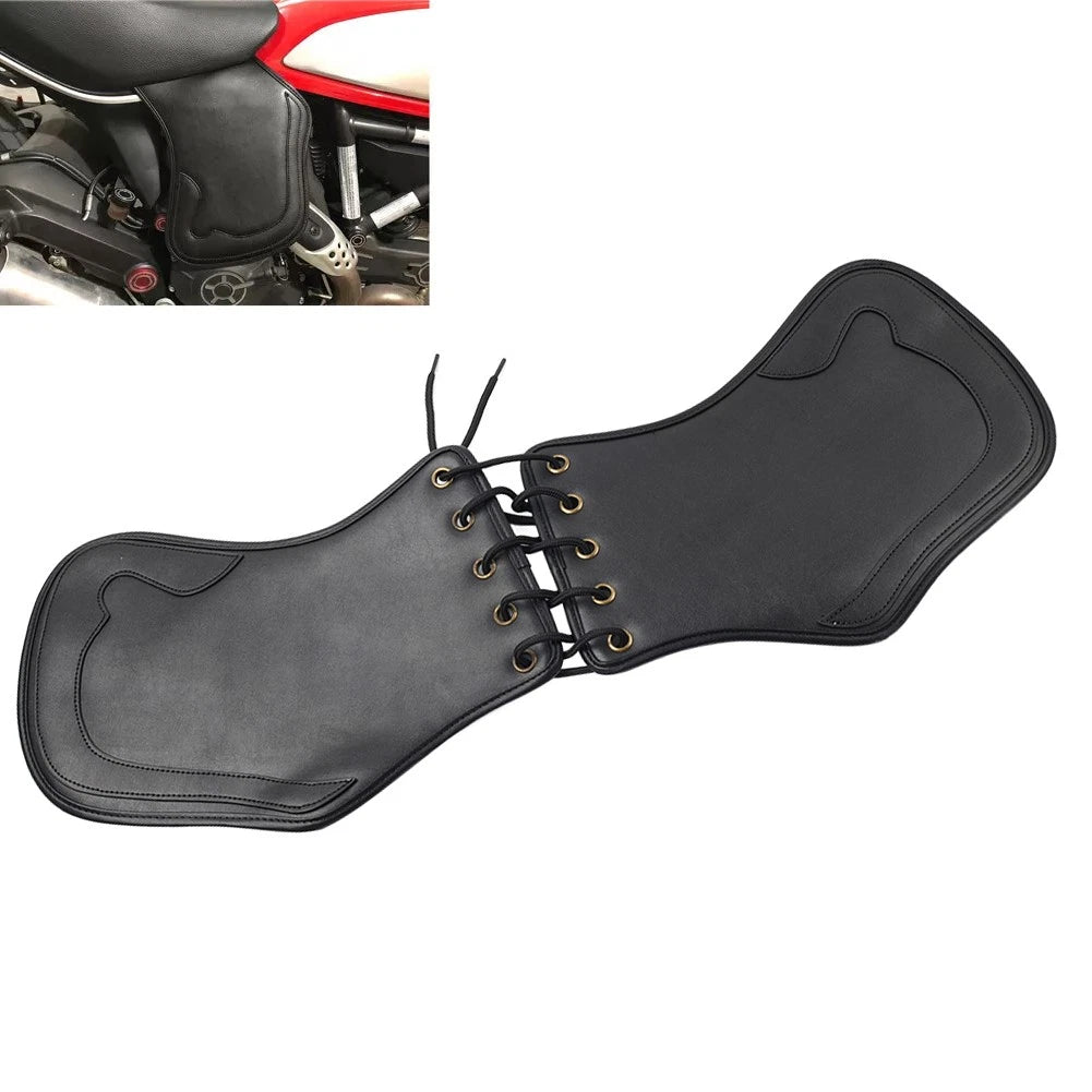 Leather Heat Saddle Shield Deflector for Honda Harley Motorcycle (Universal)