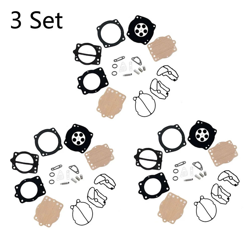 Set of 3 Carburetor Rebuild Kits for Kawasaki Keihin CDK-2 (750)