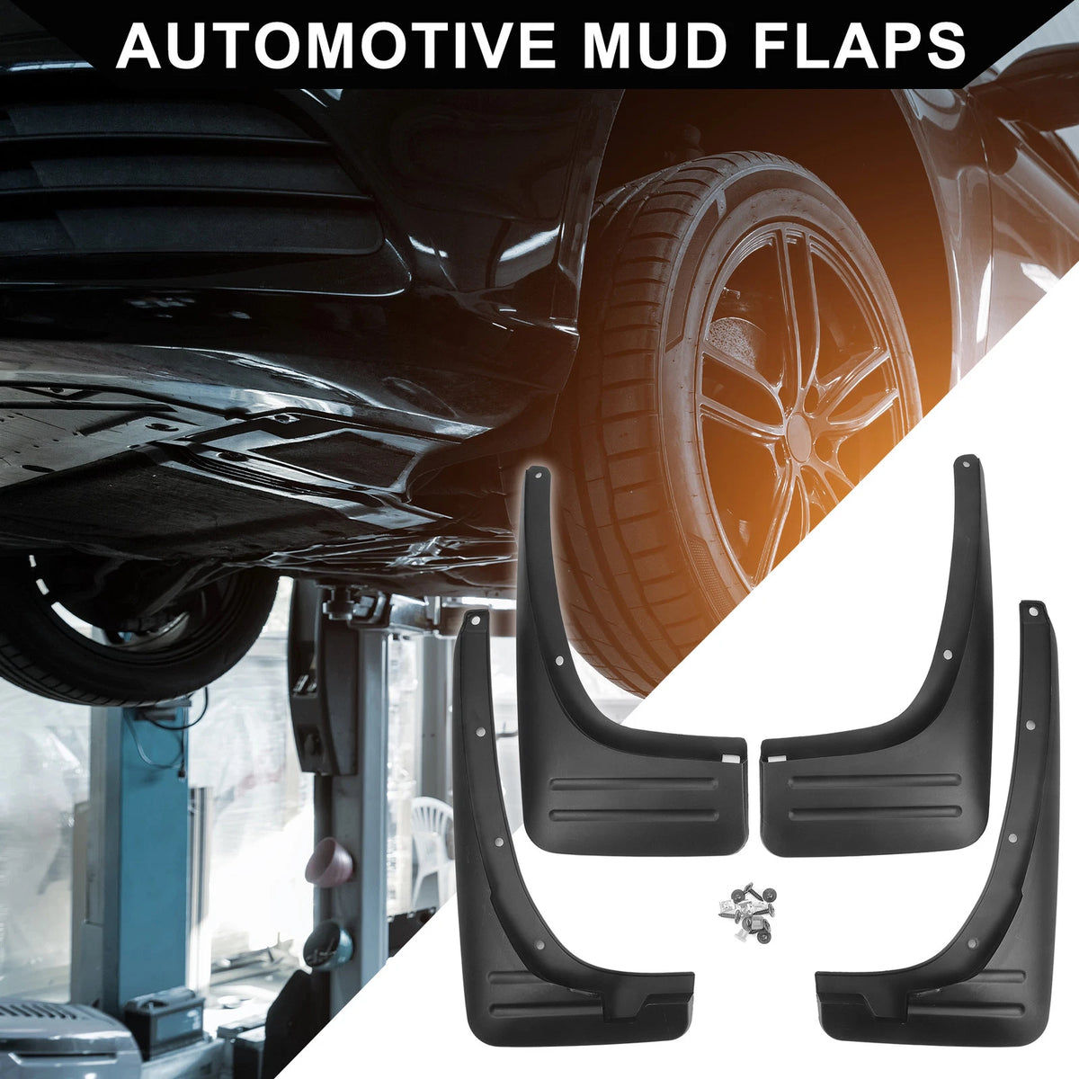 Set of 2 Front & Rear Mud Flap Splash Guards for Toyota RAV4 L (2004–2005)