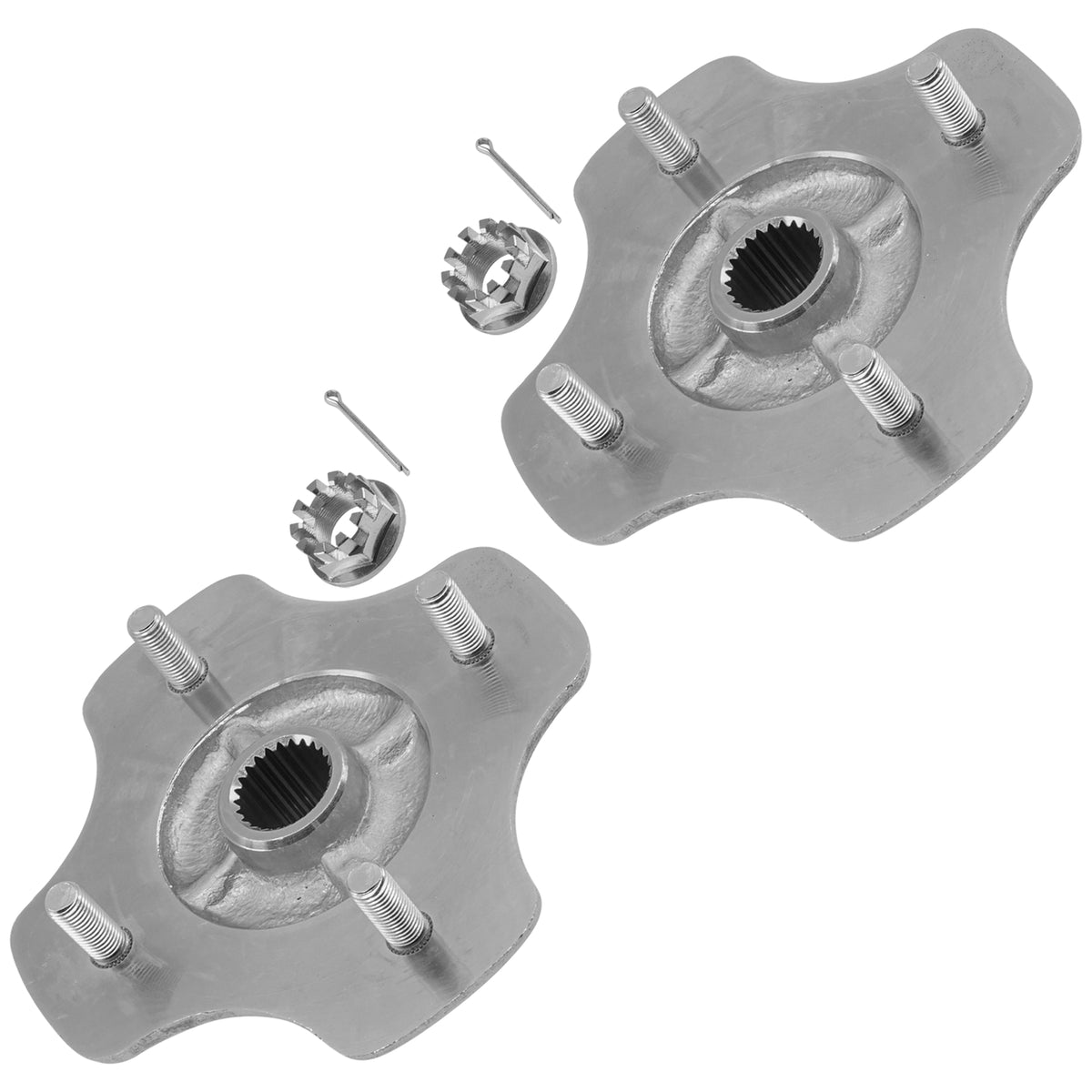Rear Axle Wheel Hub with Nut Replacement for Honda TRX420 (2007–2013)