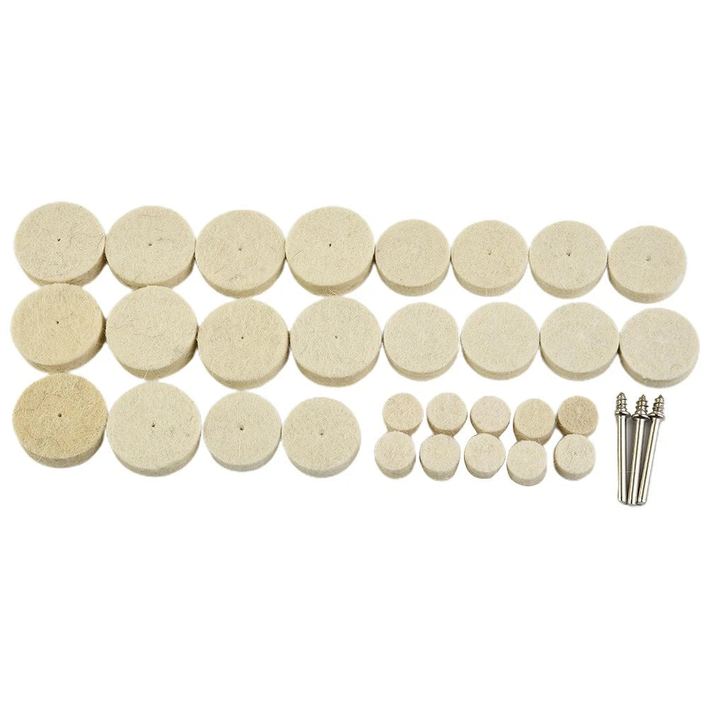 33Pcs Buffing Wheel Kit for Rotary Tool (3mm)