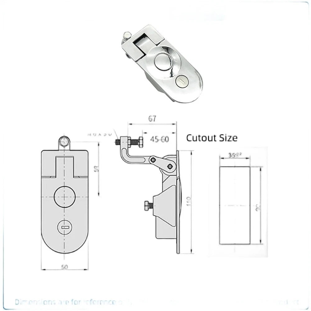 Push Button Bounce Locks for Trailers and Boats (Universal Fit)