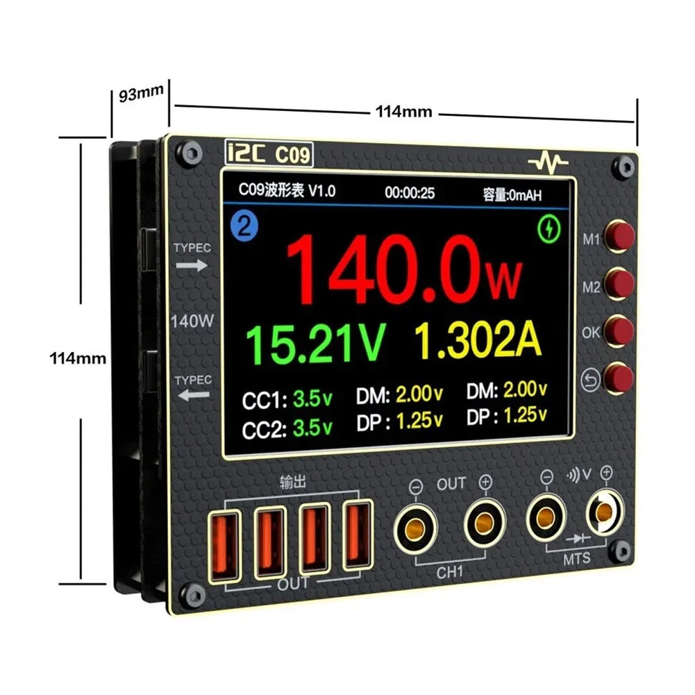 User Friendly C09 I2C Waveform Ammeter
