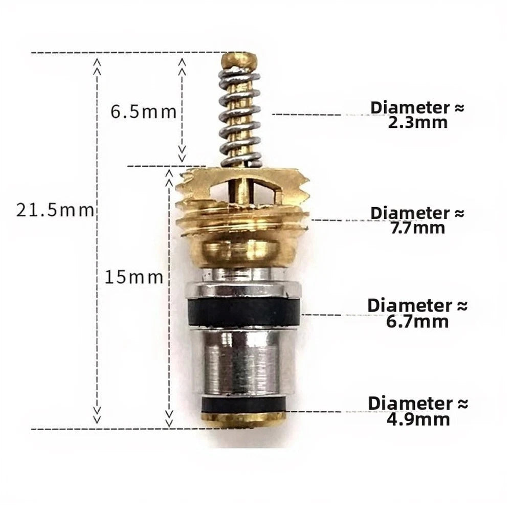 Set of 10 R134a AC Valve Cores for High Side Low Side Systems