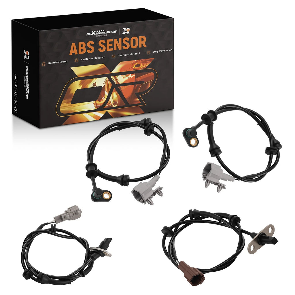 4X ABS Wheel Speed Sensor for Nissan Frontier (2005–2010, 2012–2013, 2016–2019)