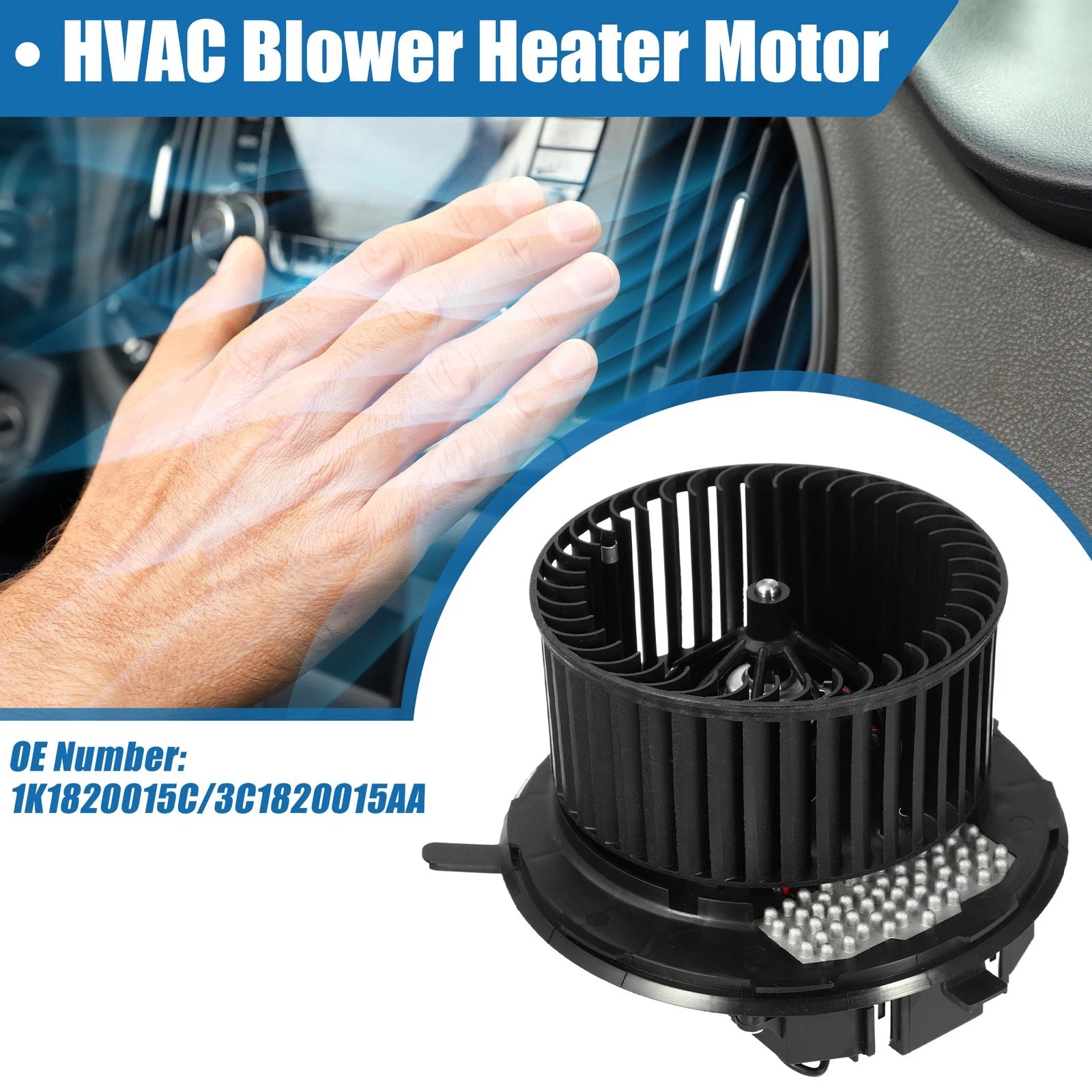 HVAC Heater Blower Motor Fan Assembly for Audi A3 (2006–2013)