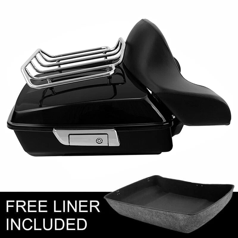 Chopped Trunk Backrest Luggage Rack for Harley Touring Electra Glide (2009–2013)