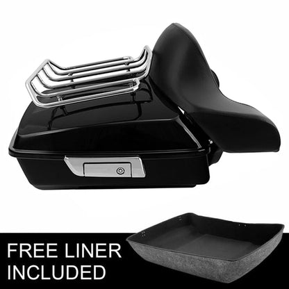 Chopped Trunk Backrest Luggage Rack for Harley Touring Electra Glide (2009–2013)