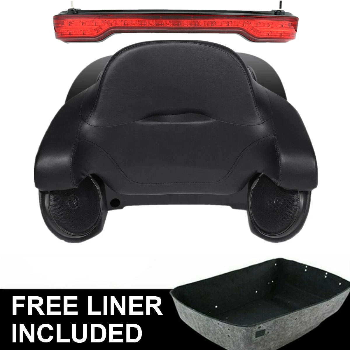 LED Trunk Pad Speakers Rack for Harley Touring (2014–2023)