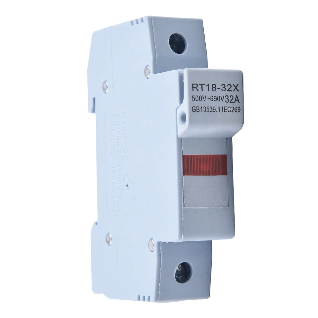 RT1832X 1P 32A Fuse Holder Base with LED Light for Enhanced Circuit Performance