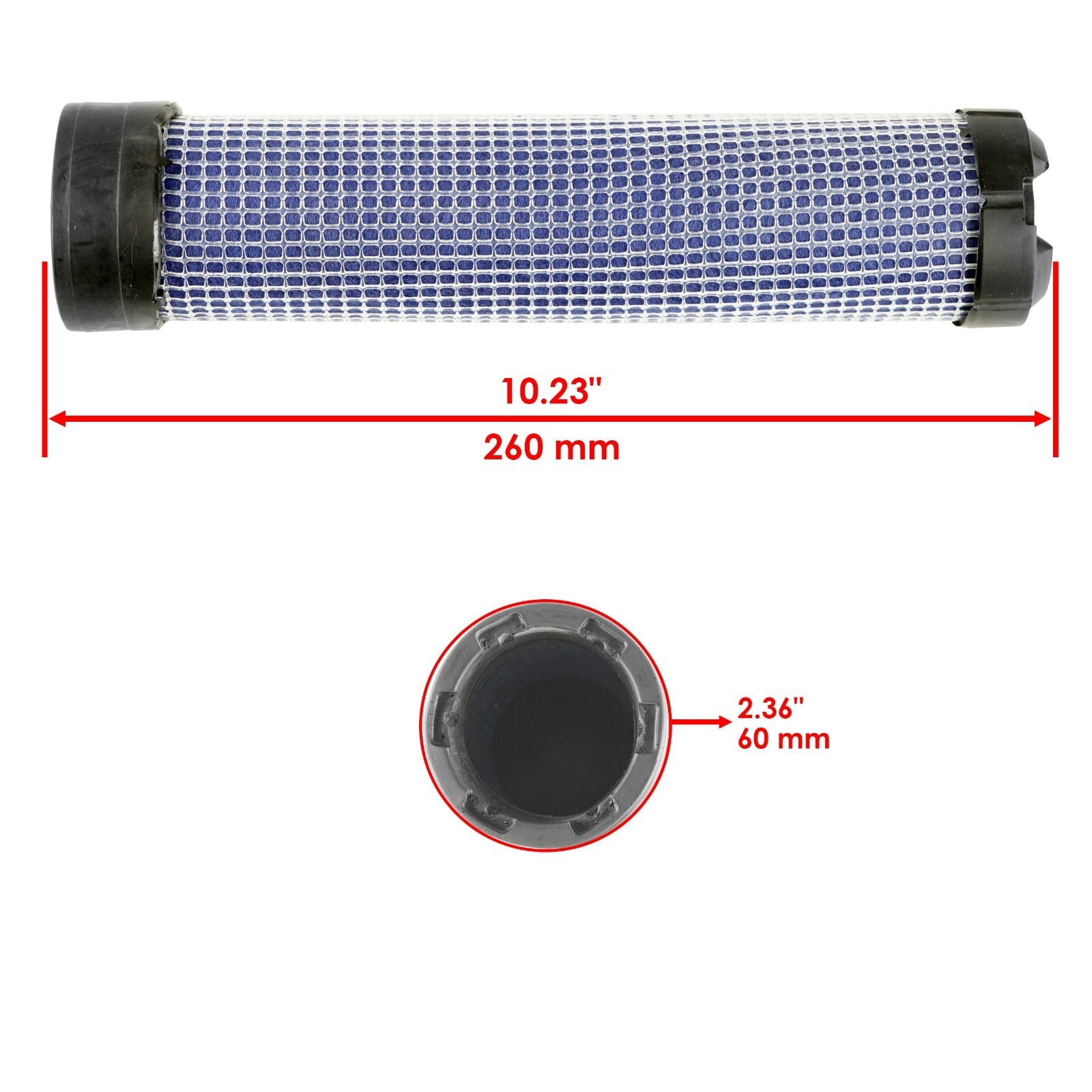 Inner Air Filter Replacement for Exmark FR23KC FR25KD (2007–2009)