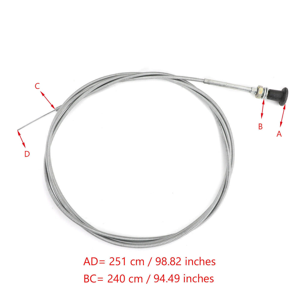 Push Pull Choke Cable for Oregon Conduit Go Kart (Fits T9) 96"