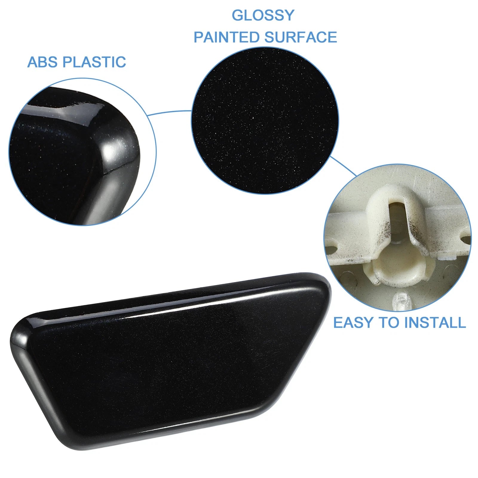 Right Front Headlight Washer Nozzle Cover Replacement for Mitsubishi (2010–2016)