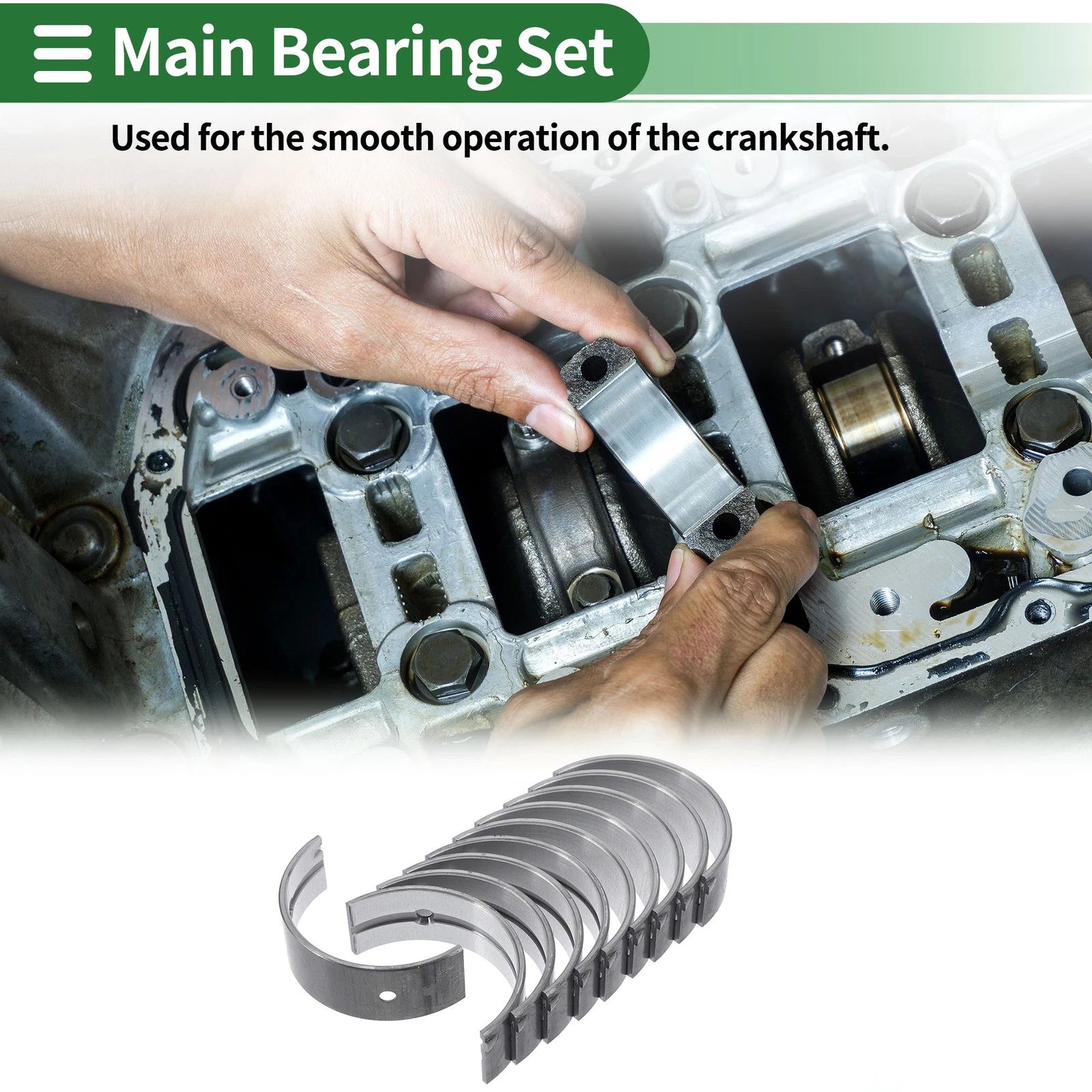 Main Bearing Set Replacement for Mitsubishi L300 (1991–2007)