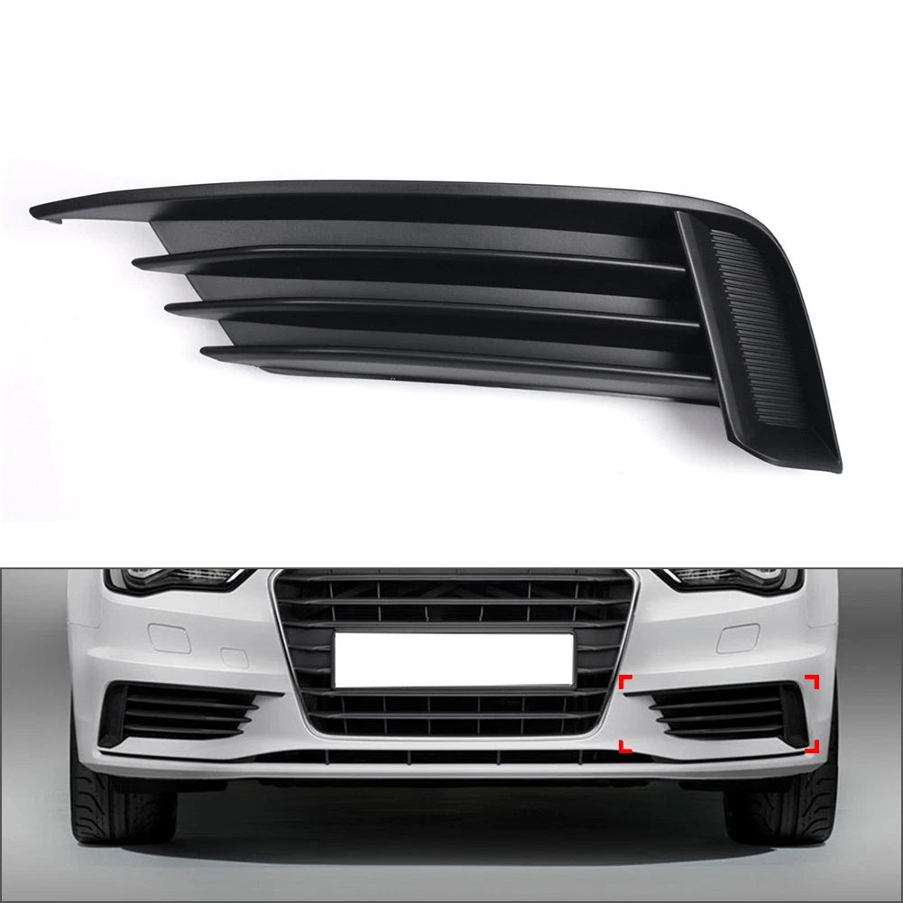 Left Side Front Bumper Lower Grille Fog Light Cover for Audi A3 S3 (2013–2017)