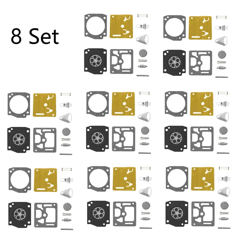 Set of 8 Carburetor Gasket Kit for Zama RB-31 Stihl 044 MS360 034 036 Pro
