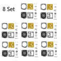 Set of 8 Carburetor Gasket Kit for Zama RB-31 Stihl 044 MS360 034 036 Pro