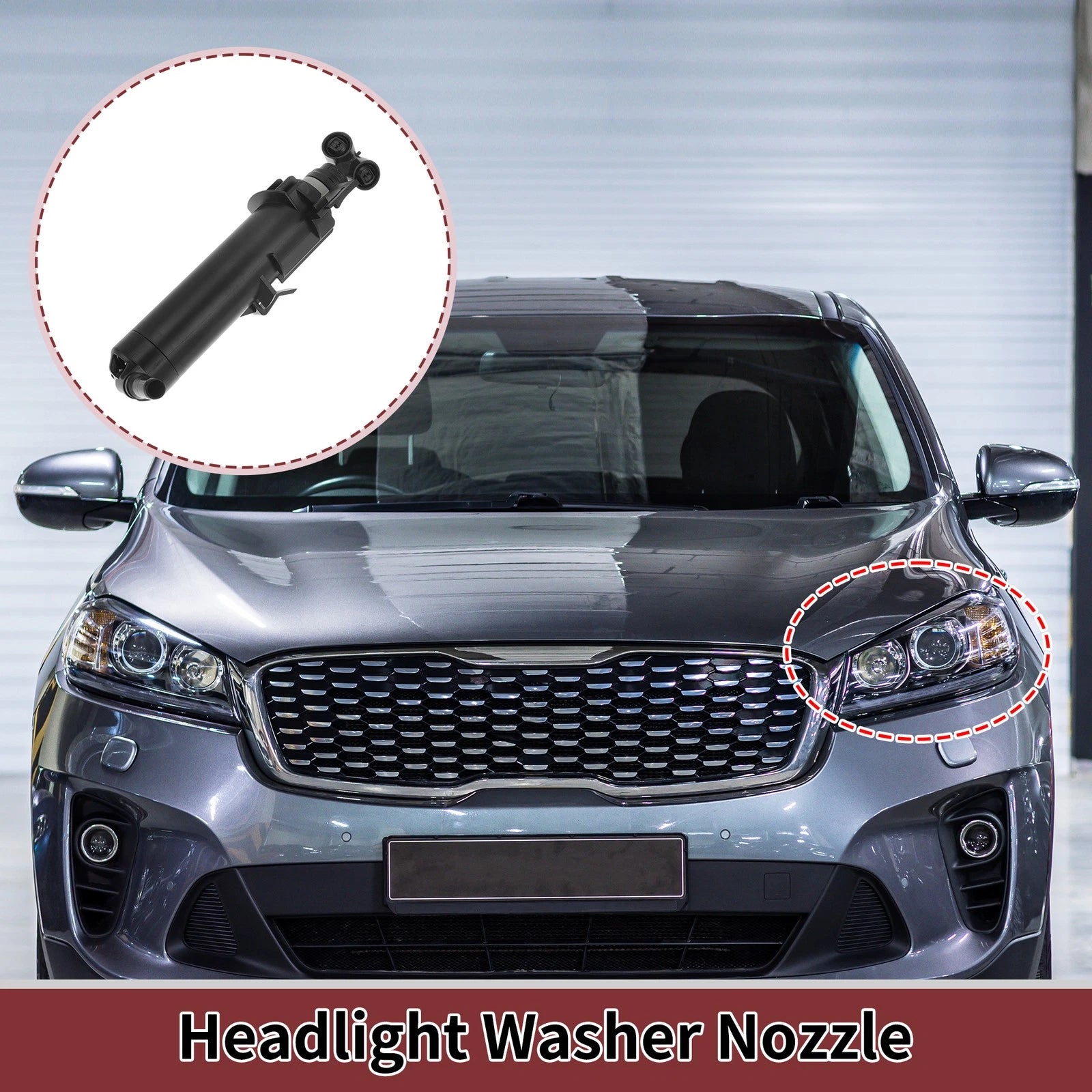 Front Driver Side Headlight Washer Nozzle for Audi A5 (2012–2016) No. 8T0955101D