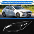 1 Pcs Headlight Lens Cover for Mazda 3 (2013–2015) PC Clear