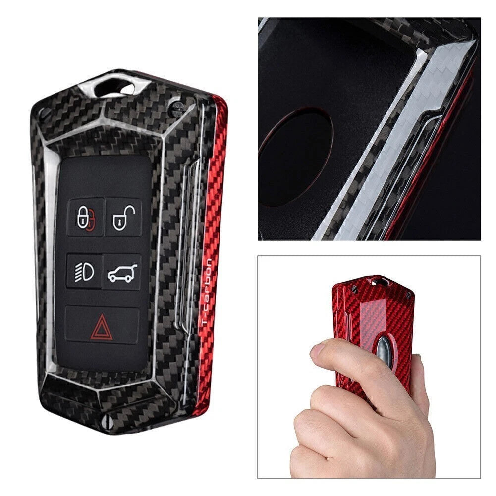 Carbon Fiber Key Cover Shell for Land Rover Discovery, Range Rover, Jaguar