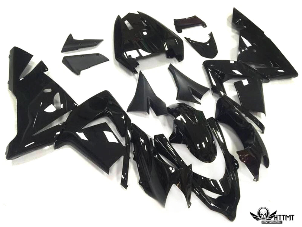 Gloss Black Fairing Kit for Kawasaki Ninja ZX10R (2004–2005)