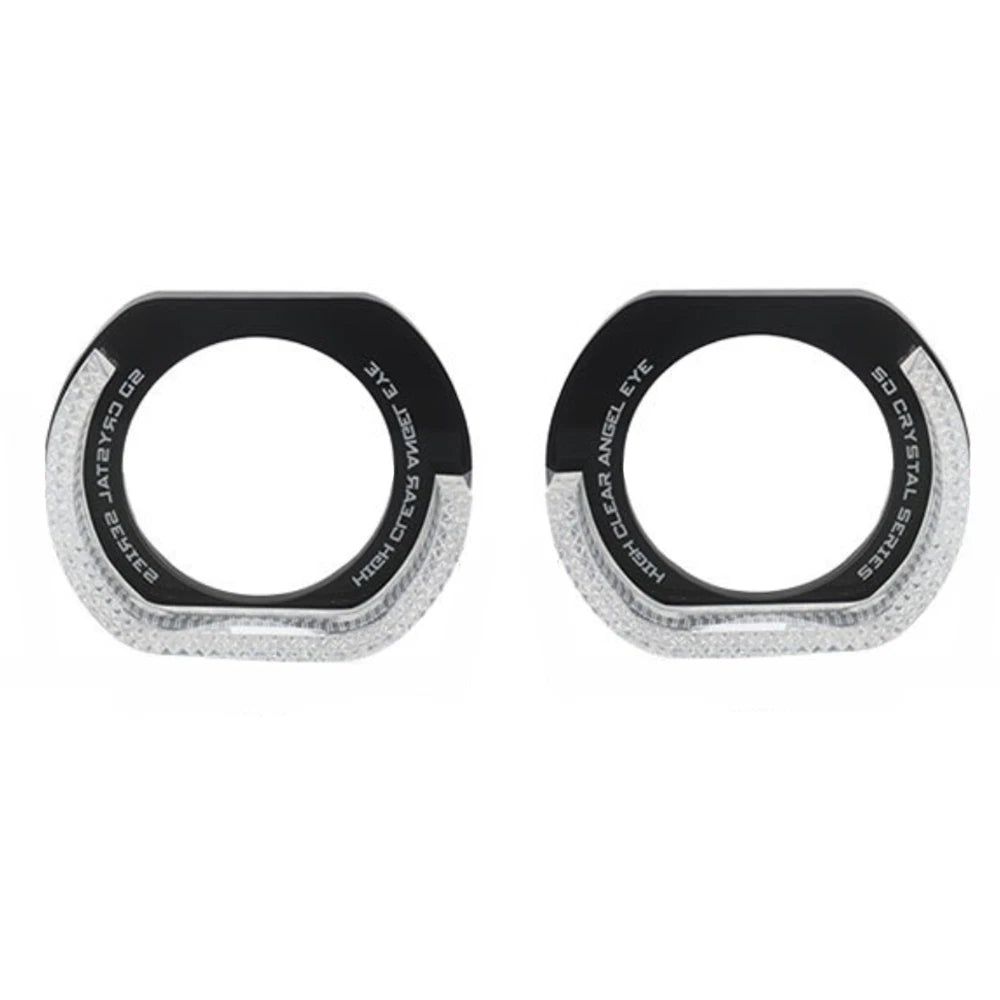3" RGB LED Angel Eyes Halo Rings for Headlight (Rectangular)