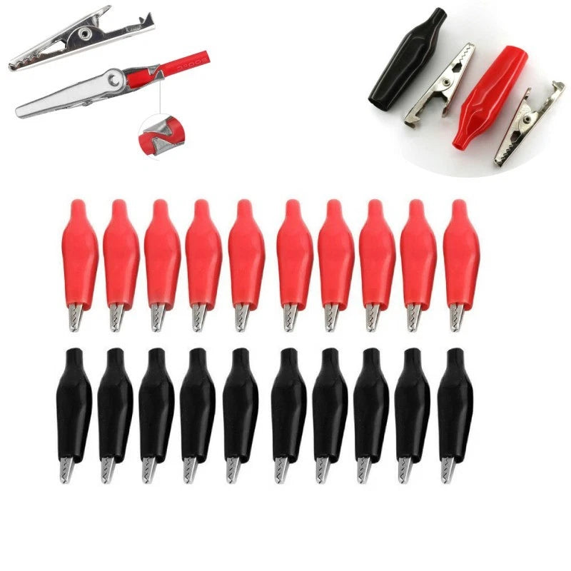 20pcs Crocodile Clips for Equipment Tools