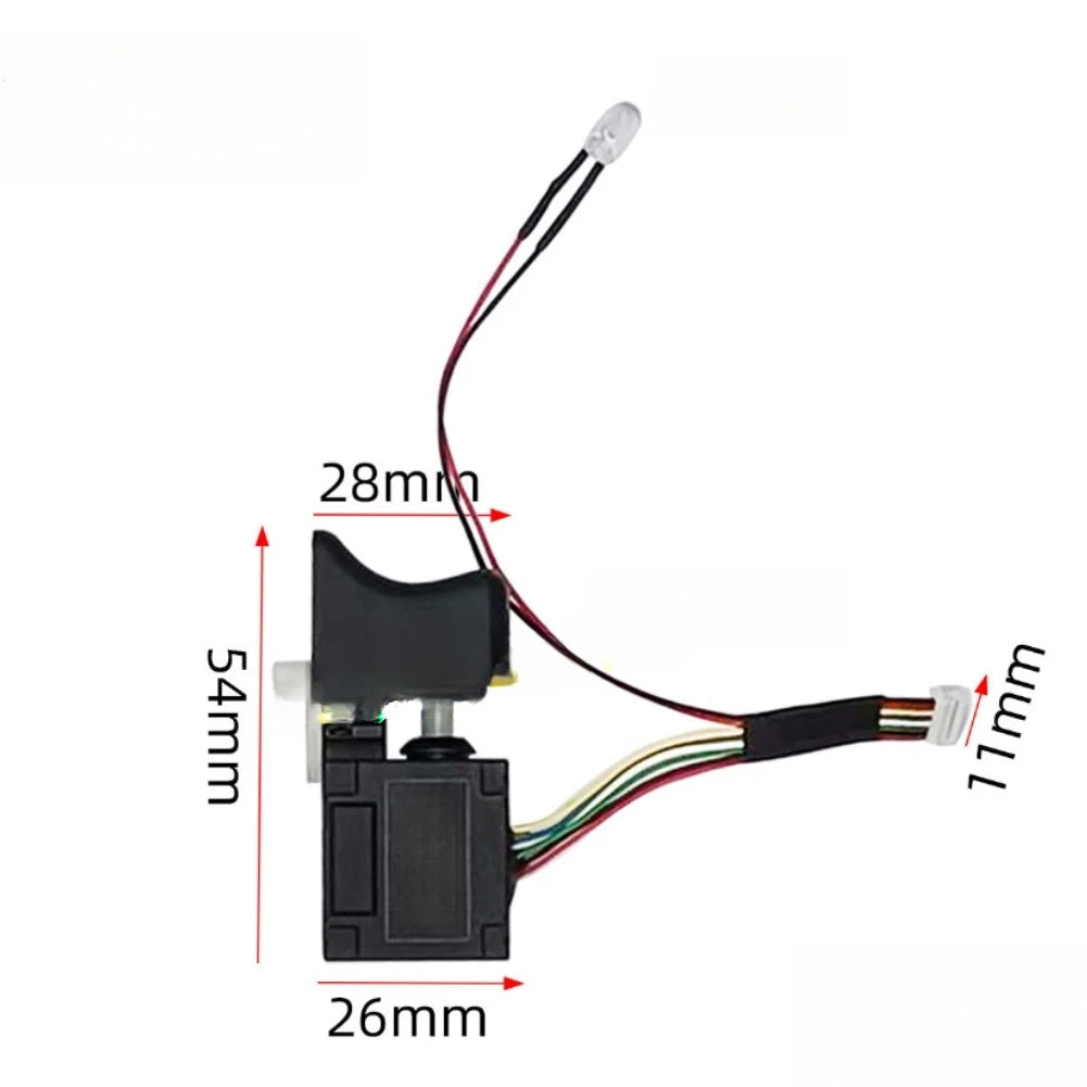 16.8V 21V Brushless Drill Trigger Switch with Light Indicator