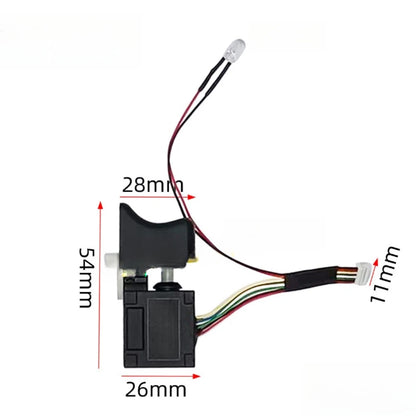 16.8V 21V Brushless Drill Trigger Switch with Light Indicator