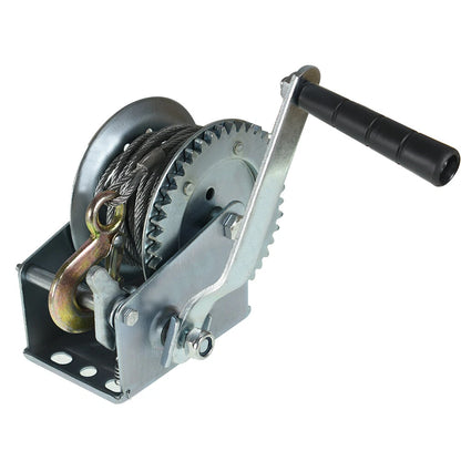 Hand Winch with 4.0mm x 10m Rope for Trailer Boat ATV (1200lbs)