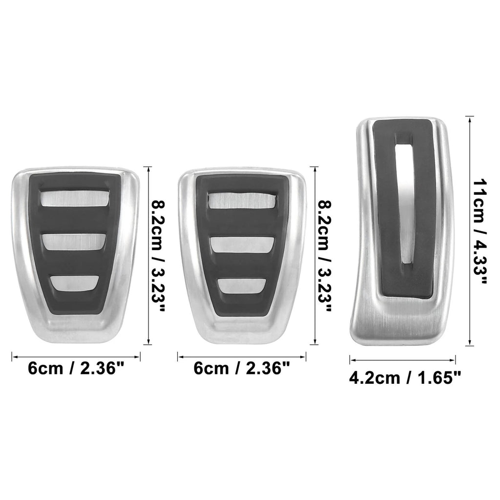 Accelerator Clutch Brake Pedal Pad Cover Kit for Audi A6 (2012–2018)