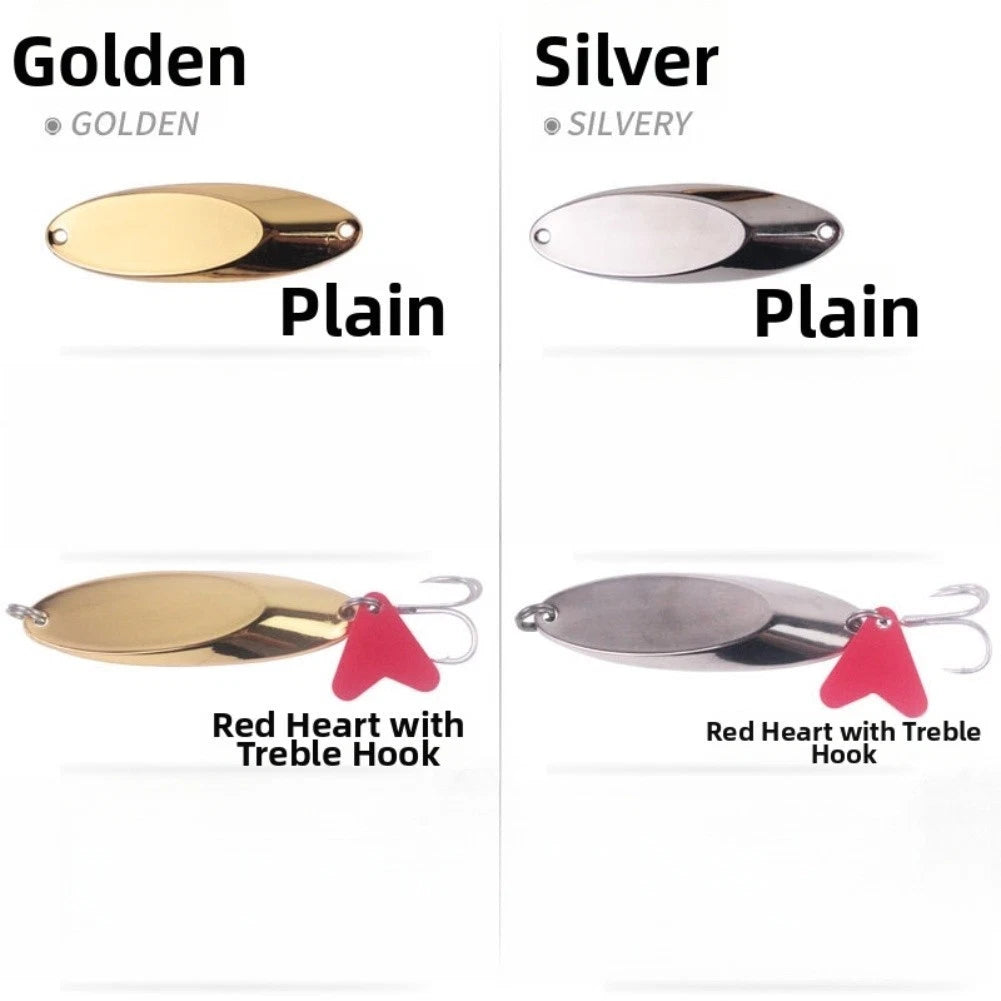 5pcs Steel CastMaster Lure Chamfered Edge Design for Improved Hydrodynamics