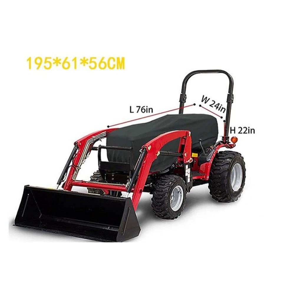 Tractor Cover 600D Oxford Waterproof with Storage Bag for (195-61-56cm)