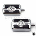 2X Chrome Skull Shift Peg for Harley Davidson Low Rider/Bad Boy (1987–2017)