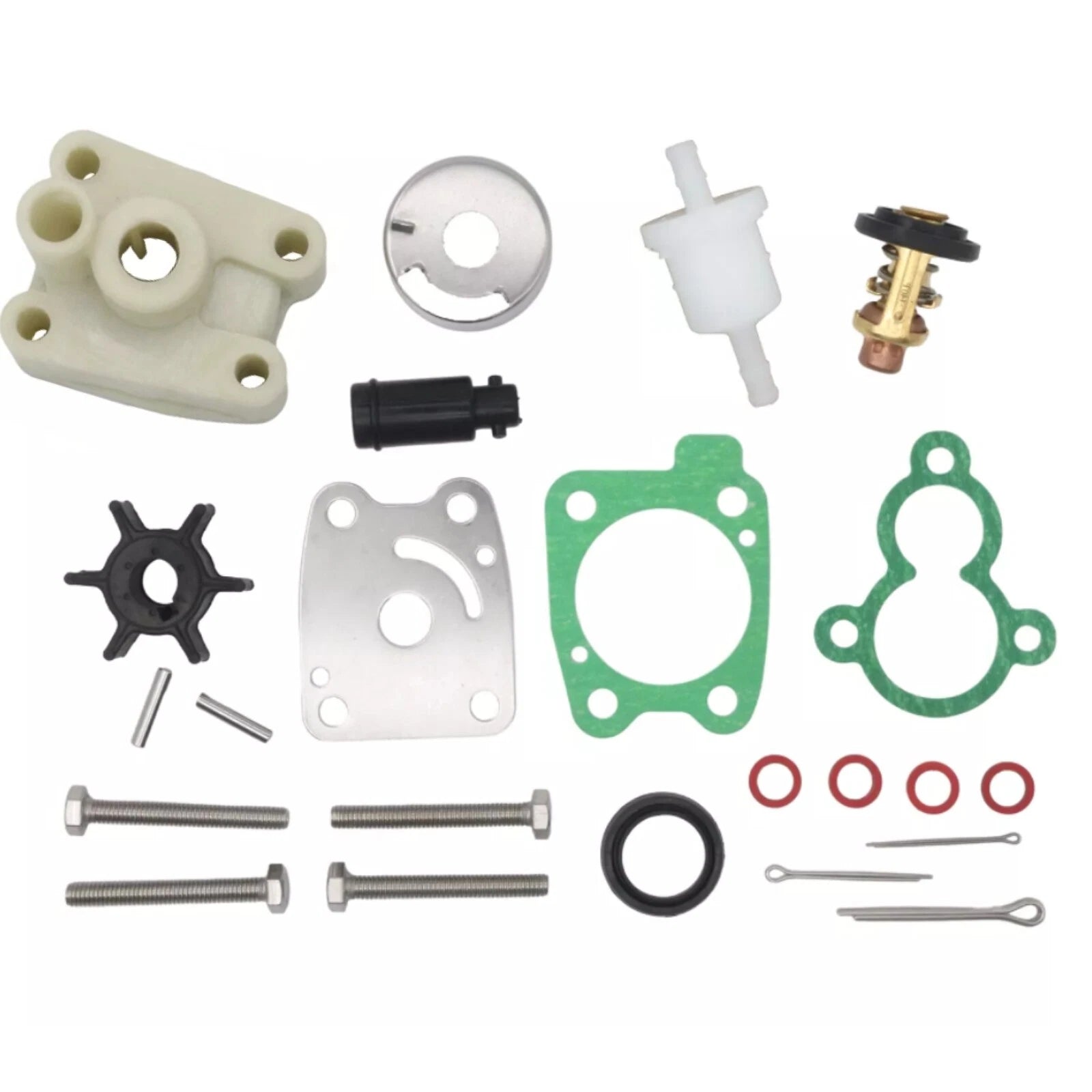 Outboard Maintenance Kit for Yamaha 4-Str 4 5 6 HP F4B F5A F6C (2010–2023) 6EE-W0078