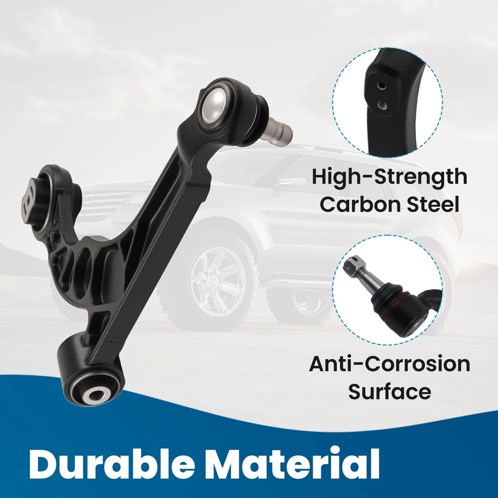 Right Front Lower Control Arm Ball Joint for Chrysler 200 (2015–2017) Dodge Dart
