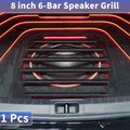 8" Speaker Grill Covers for Universal Fit (1pc) - Black