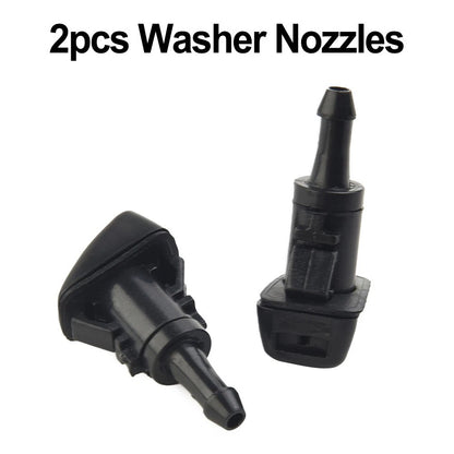 2X Wiper Washer Nozzle Jet Sprayer for Universal Vehicles