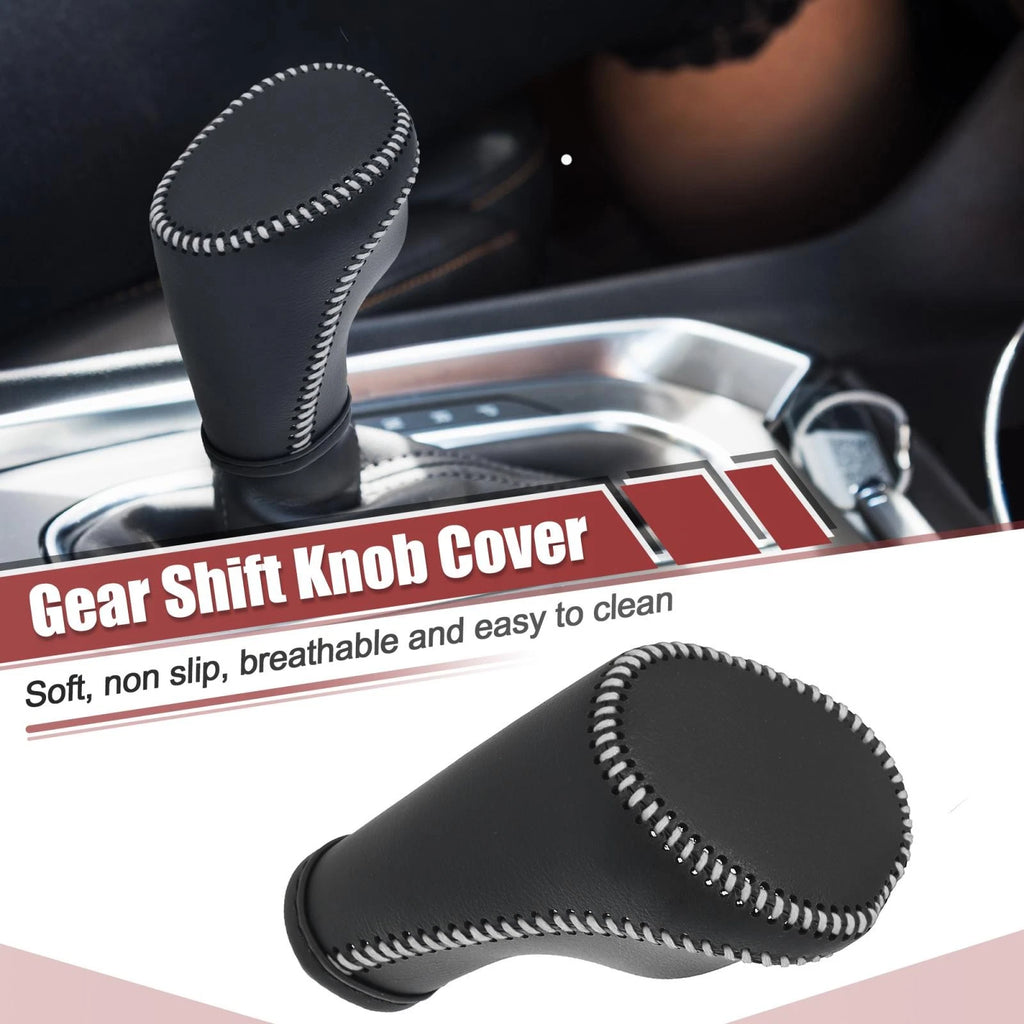 Gear Shift Knob Cover with White Thread for Chevrolet Equinox (2018–2021)