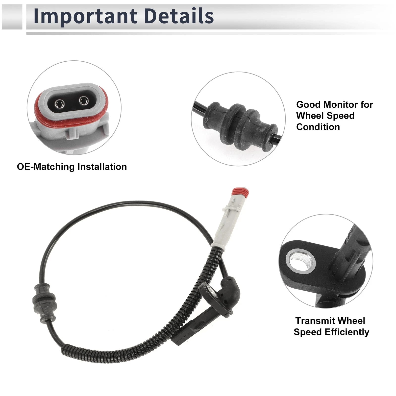 ABS Wheel Speed Sensor for Buick Cascada (2016–2019) Front Left/Right