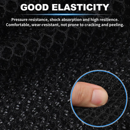 Universal Motorcycle Seat Cushion 38cm L x 31cm W Black (1 pcs)