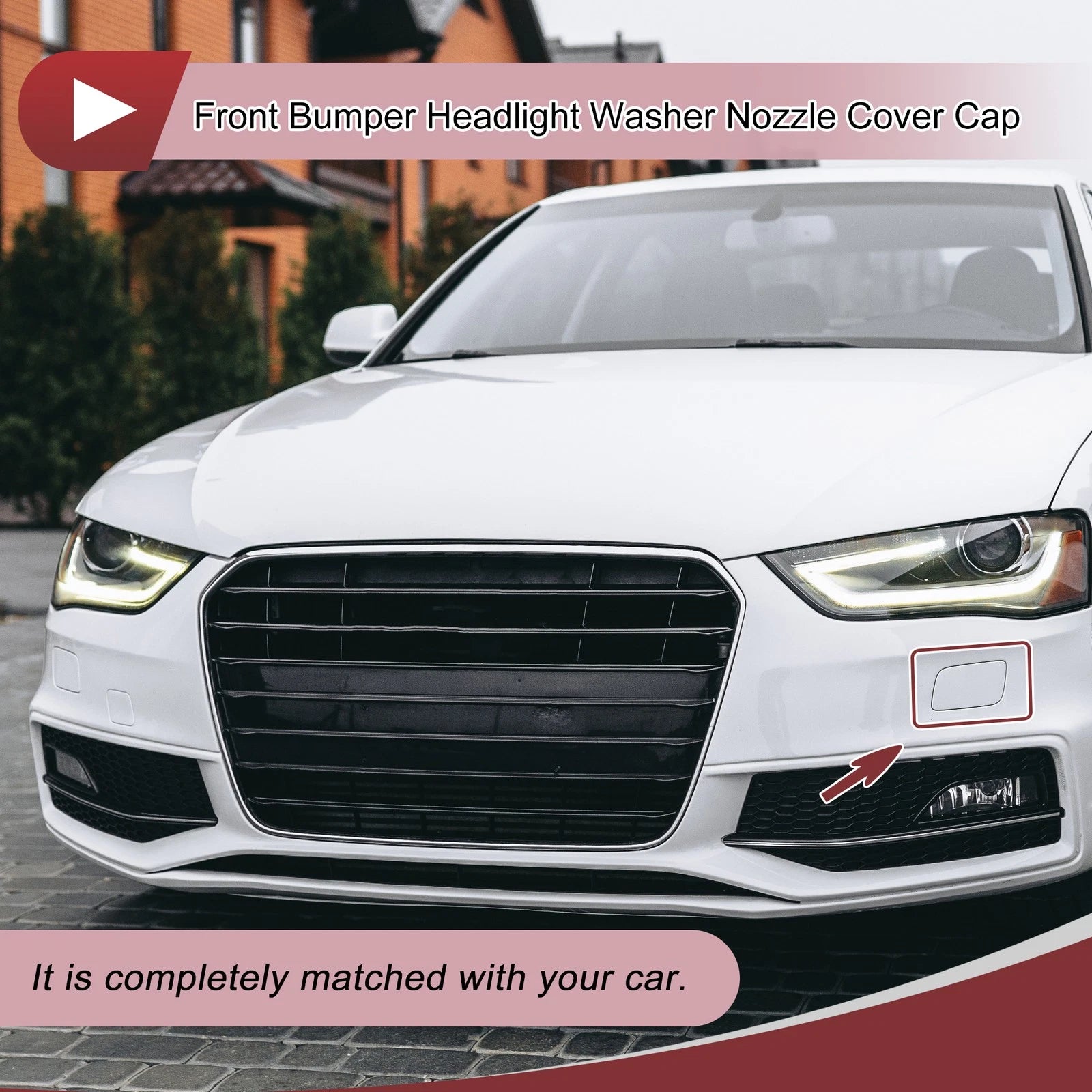 Front Left Washer Nozzle Cover Cap for Audi A4 Avant 8W B9 (2015–2019)