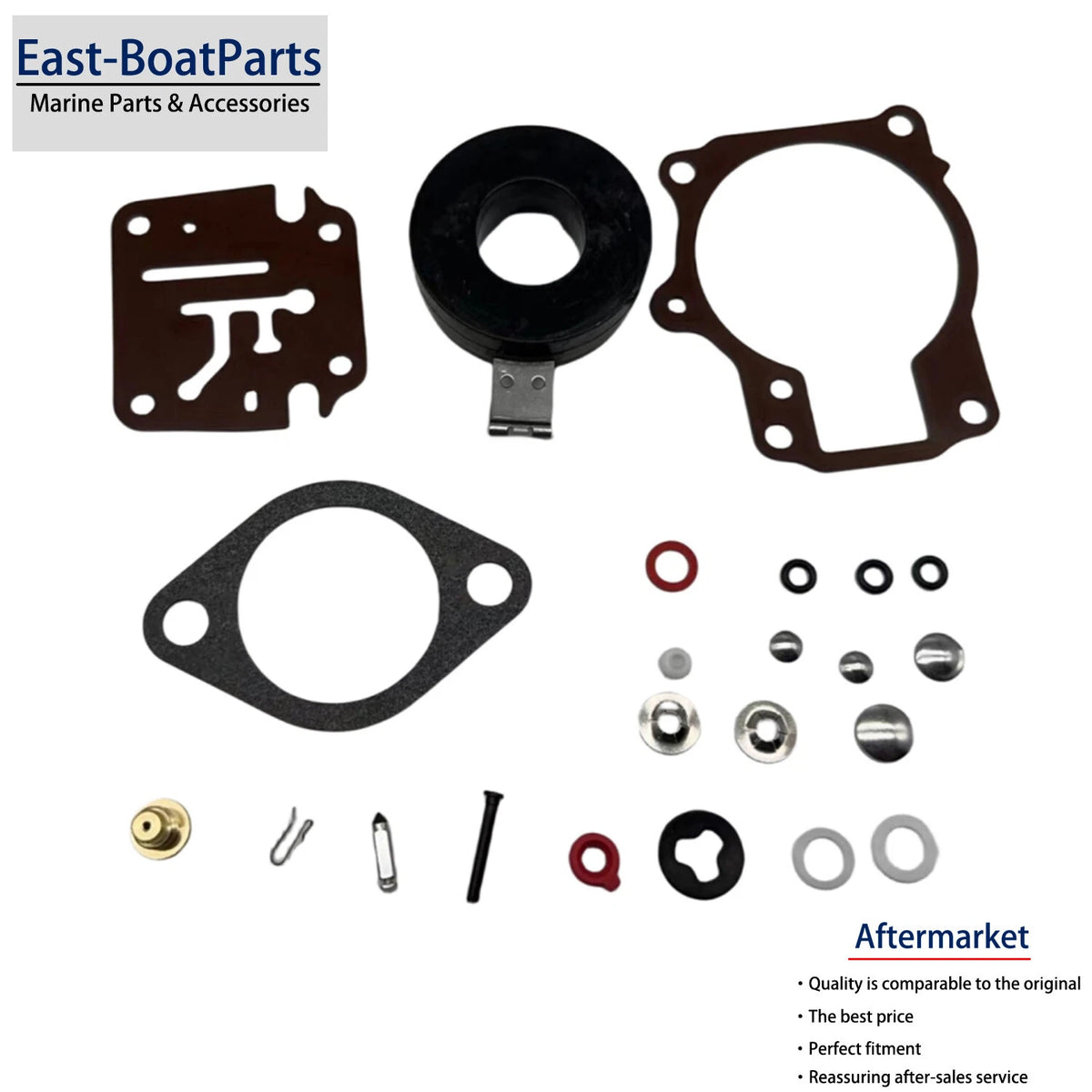 Carburetor Kit with Float for Johnson/Evinrude Outboard (392061, 396701, 398729)