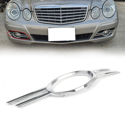 Right Fog Light Grills Chrome Trim for Mercedes-Benz E320 E350 E550 E63 (2007–2009)