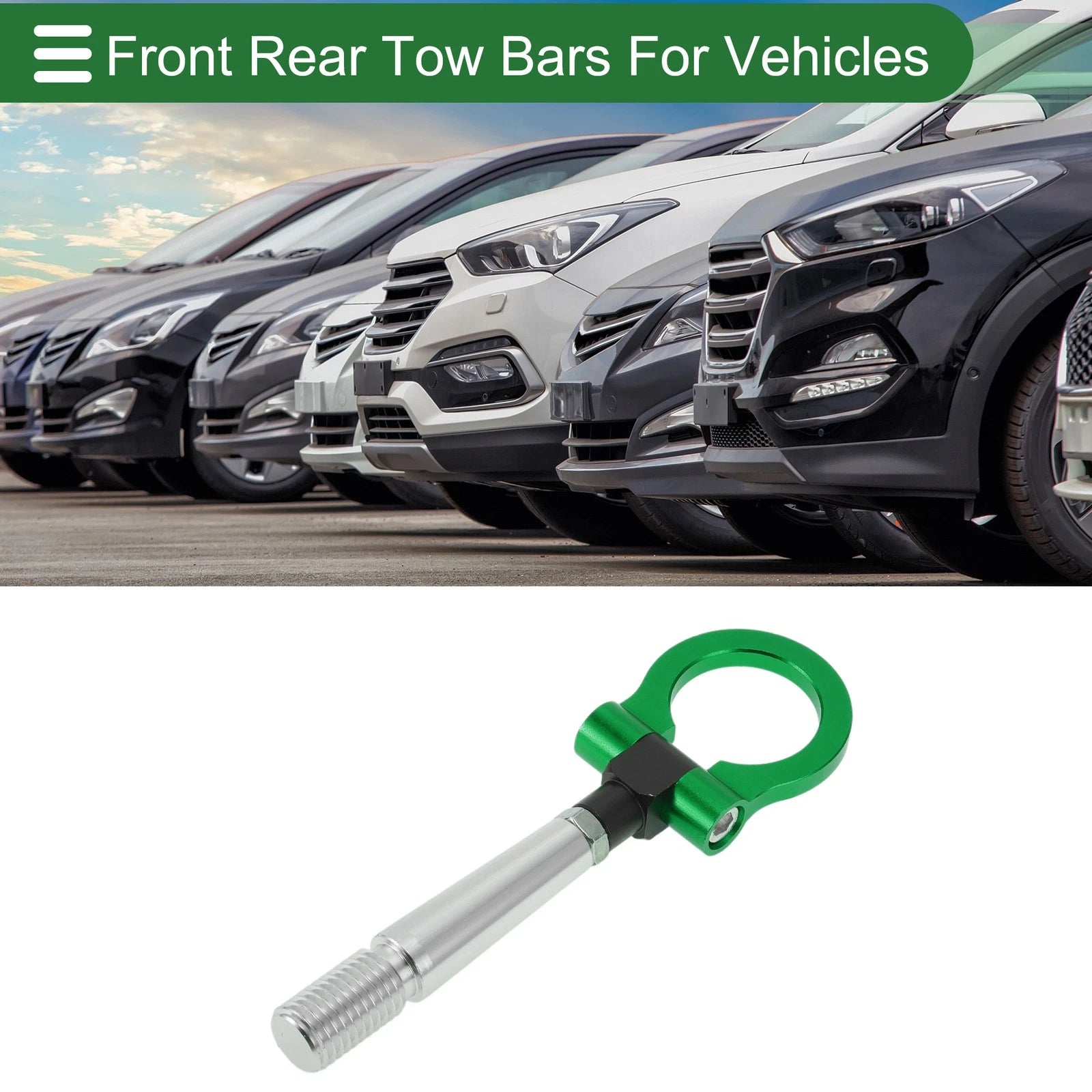 Tow Hook 23.6mm Aluminum Alloy Replacement for Mitsubishi Lancer (2007–2012)